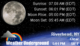 Click for Riverhead, New York Forecast